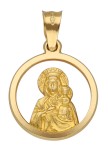 Zawieszka Złota - Medalik Matka Boska Częstochowska w Kole
