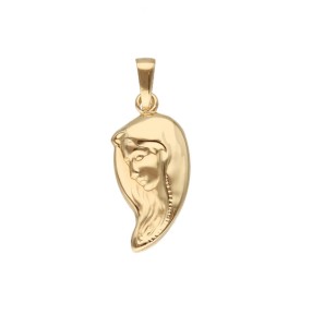 Zawieszka Złota - Matka Boska Fatimska - Duży Wizerunek