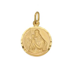 Zawieszka Złota -  Szkaplerz Średni Dmuchany