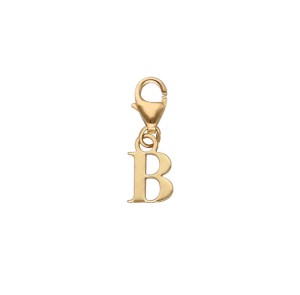Złoty Charms - Literka B