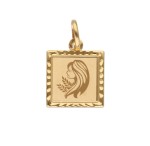 Zawieszka Złota - Znak Zodiaku Panna na Blaszce