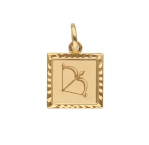 Zawieszka Złota - Znak Zodiaku Strzelec na Blaszce