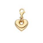 Złoty Charms - Serce Heart