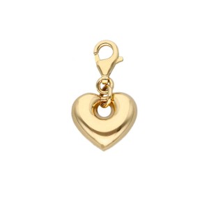 Złoty Charms - Serce Heart