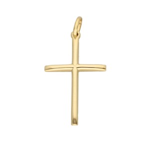 Zawieszka Złota - Krzyżyk Gładki Wypukły