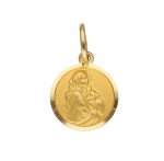 Zawieszka Złota - Medalik Matka Boska z Dzieciątkiem