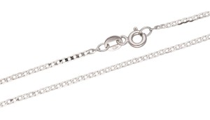 Złoty Łańcuszek Biały - Pancerka 45 cm