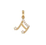 Zawieszka Złota - Nutka z Cyrkonią