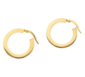 Kolczyki Złote - Koła Proste Grube 21 mm