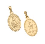 Zawieszka Złota - Cudowny Polski Medalik Średni