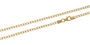 Złoty Łańcuszek - Pancerka Grawerowana 50 cm