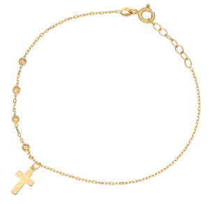 Bransoletka Złota - Krzyżyk
