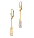 Kolczyki Złote - Wiszące Pałeczki Duo