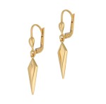 Kolczyki Złote - Wiszące Trójkąty II