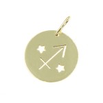 Zawieszka Złota - Znak Zodiaku Strzelec
