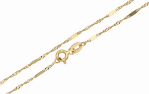 Złoty Łańcuszek - Singapur Blaszki 50 cm