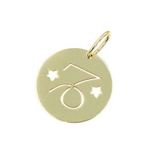 Zawieszka Złota - Znak Zodiaku Koziorożec