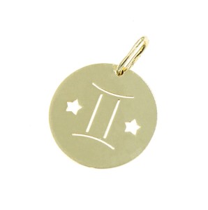 Zawieszka Złota - Znak Zodiaku Bliźnięta 