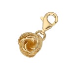 Złoty Charms - Różyczka