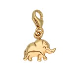 Złoty Charms - Słonik
