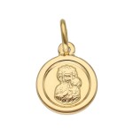 Zawieszka Złota - Medalik Matka Boska Częstochowska w Małym Okręgu II