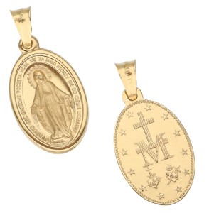 Zawieszka Złota - Cudowny Polski Medalik Duży