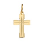 Zawieszka Złota - Krzyżyk Grawerowany III