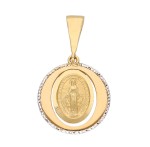 Zawieszka Złota - Cudowny Duo Medalik Mały w Kole