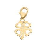 Złoty Charms - Koniczynka Pusta