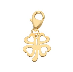 Złoty Charms - Koniczynka Pusta