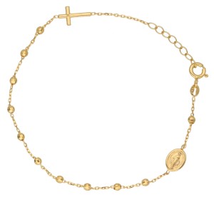 Bransoletka Złota - Różaniec VII