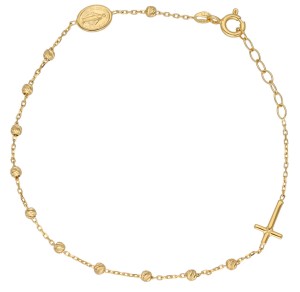 Bransoletka Złota - Różaniec IX