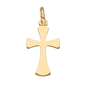 Zawieszka Złota - Gładki Fantazyjny Krzyżyk