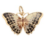 Zawieszka Złota - Motyl Czarny II