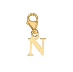 Złoty Charms - Literka N