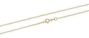 Złoty Łańcuszek - Rolo Diamentowane Drobne 45 cm