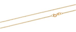 Złoty Łańcuszek - Rolo Diamentowane Średnie 55 cm