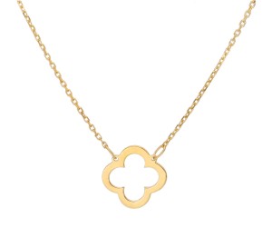 Naszyjnik Złoty - Koniczynka Pusta III