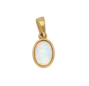 Zawieszka Złota - Owalny Opal II