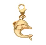 Złoty Charms - Delfin