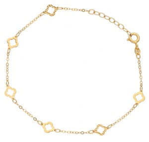 Bransoletka Złota - Koniczynka Pusta II