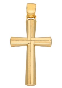 Zawieszka Złota - Krzyżyk Mat Dmuchany 