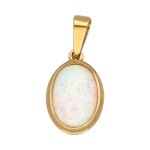 Zawieszka Złota - Owalny Opal III