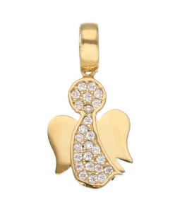 Zawieszka Złota - Aniołek Ozdobny