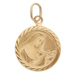 Zawieszka Złota - Medalik Św. Teresa II