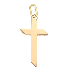 Zawieszka Złota - Krzyżyk Gładki Ścięty