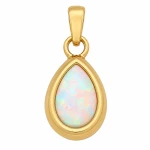 Zawieszka Złota - Łezka Opal