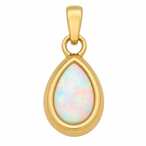Zawieszka Złota - Łezka Opal