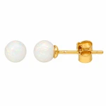 Kolczyki Złote - Kulki Opal 0,5 cm