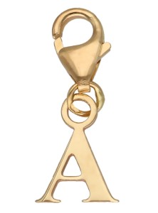 Złoty Charms - Literka A